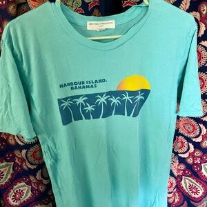Urban Outfitters Teal Graphic Tee